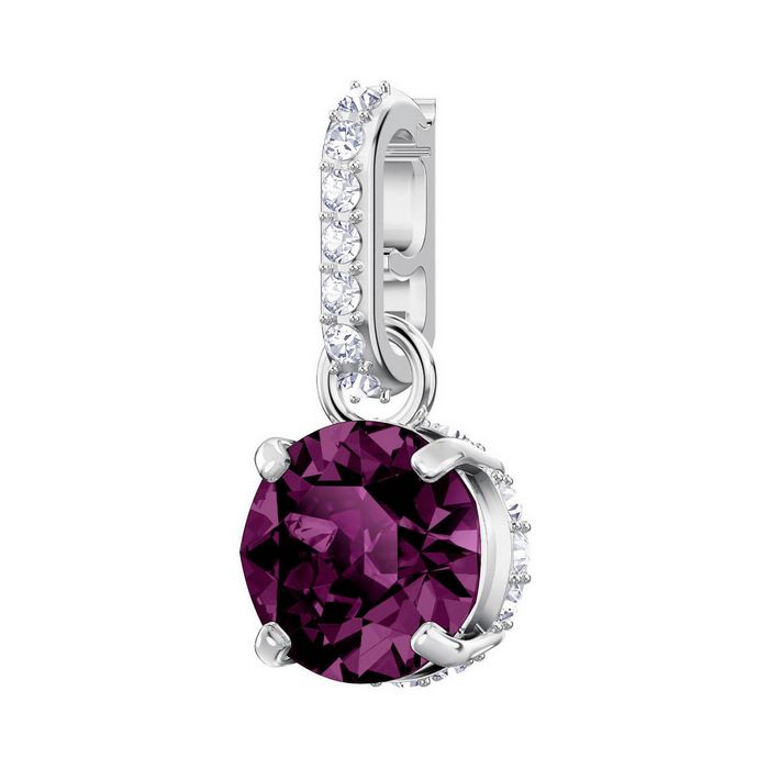 Swarovski Remix Collection Charm, febbraio, viola, placcatura rodio