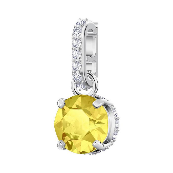 Swarovski Remix Collection Charm, novembre, giallo, placcatura rodio