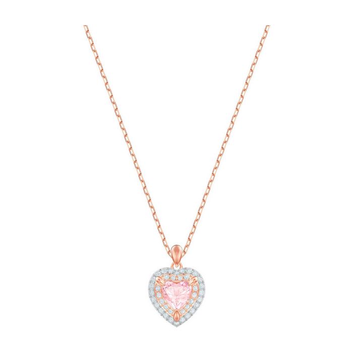 Pendente One, multicolore, placcato oro rosa