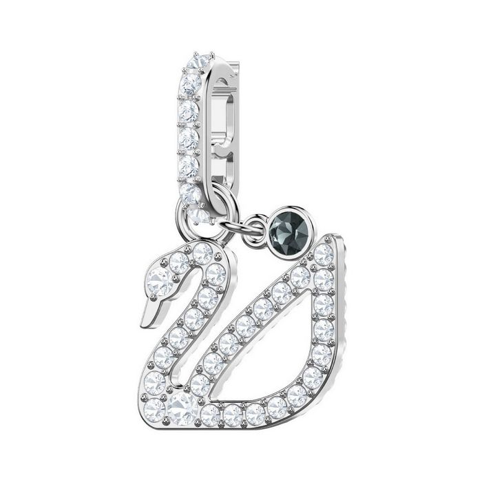 Swarovski Remix Collection Charm, Swan, bianco, placcatura rodio