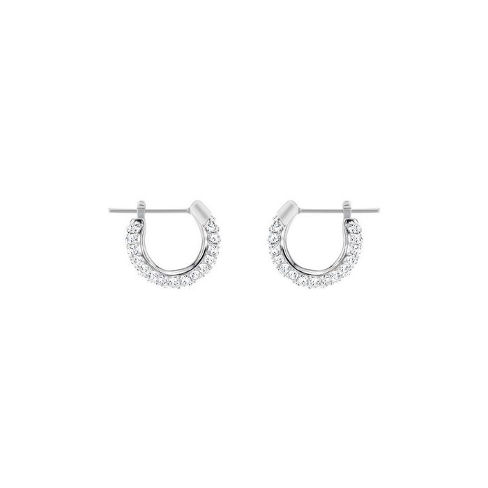 swarovski orecchini stone piccoli bianco placcatura rodio 5446004