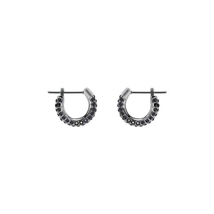 swarovski orecchini stone piccoli nero placcatura rodio 5446023