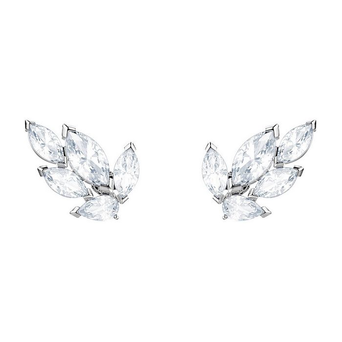 swarovski orecchini stud louison bianco placcatura rodio 5446025