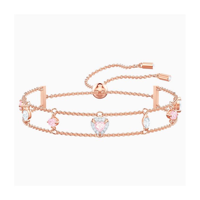 Swarovski Braccialetto One, multicolore, placcato oro rosa