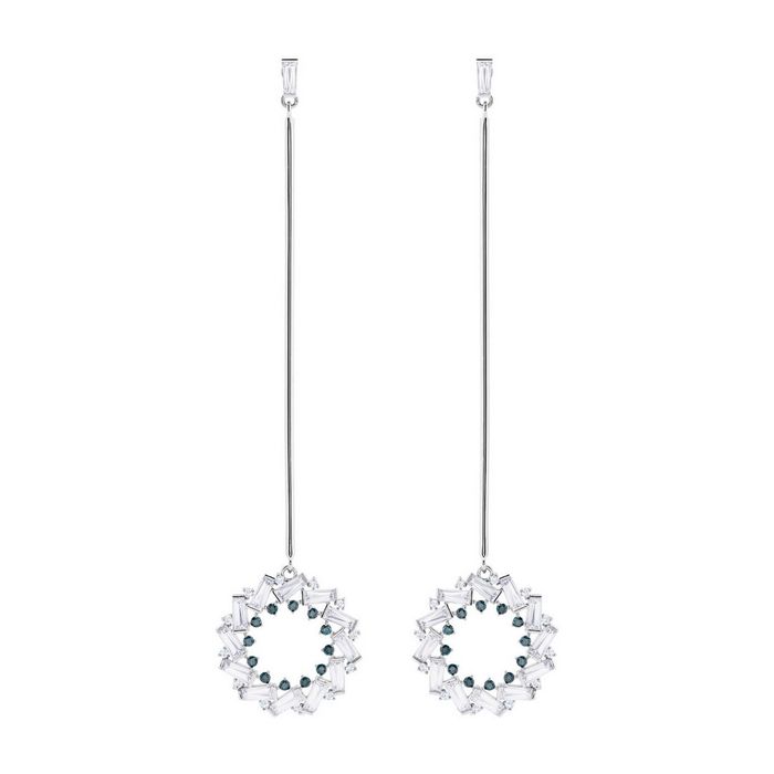 Swarovski Orecchini Naeli, bianco, placcatura rodio