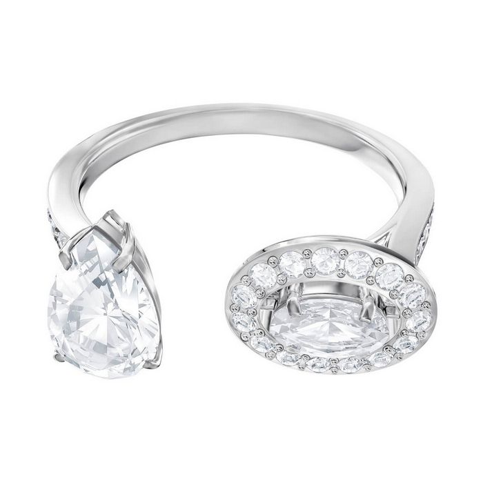 swarovski anello attract bianco placcatura rodio 5448841