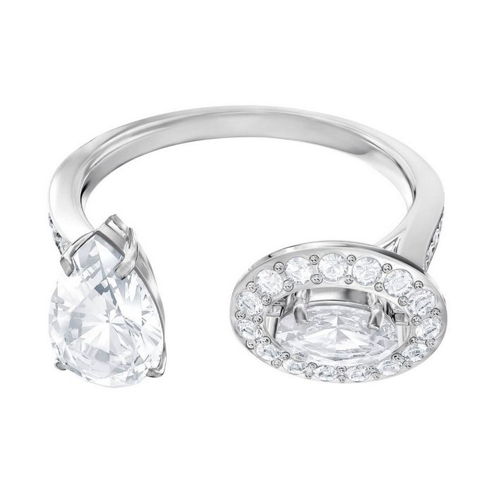 swarovski anello attract bianco placcatura rodio 5448859