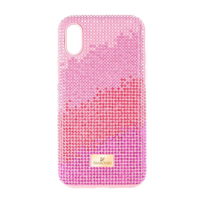 Swarovski Custodia per smartphone con bordi protettivi High Love, iPhone® X/XS, rosa