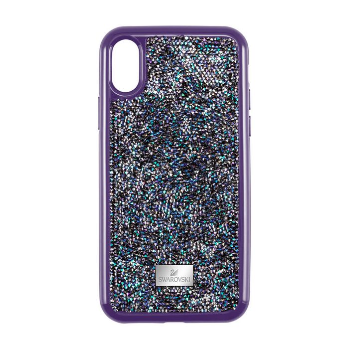 swarovski custodia per smartphone con bordi protettivi glam rock iphone® x/xs viola 5449517