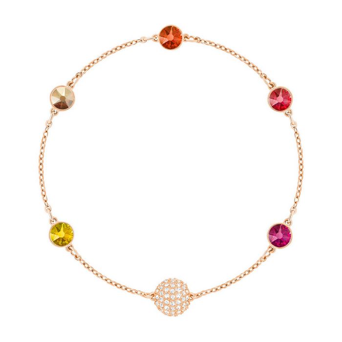 Swarovski Remix Collection Orange Strand, multicolore, placcato oro rosa
