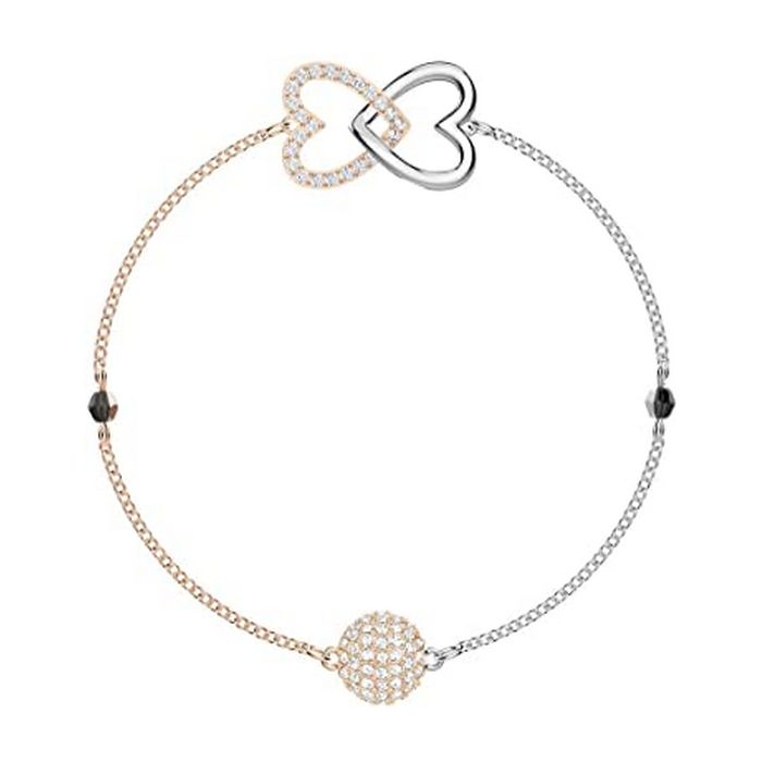 Swarovski Remix Collection Forever Strand, bianco, placcatura mista