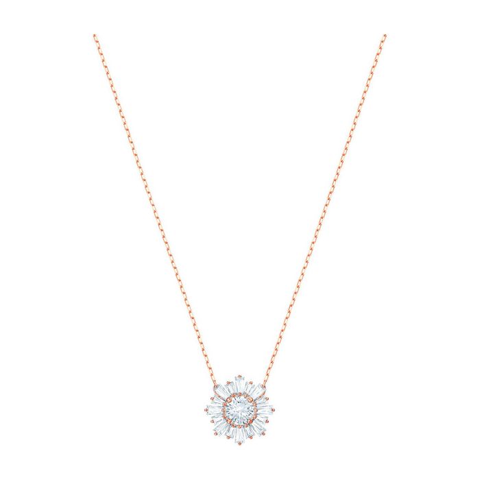 Pendente Sunshine, bianco, placcato oro rosa