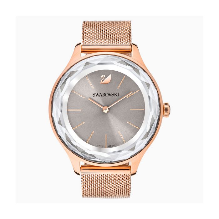 Orologio Octea Nova, Bracciale Milanese, grigio, tono oro rosa