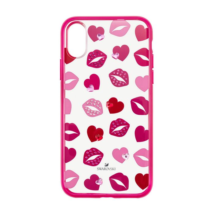 swarovski custodia per smartphone con bordi protettivi integrati lovely iphone® x/xs rosa 5453728