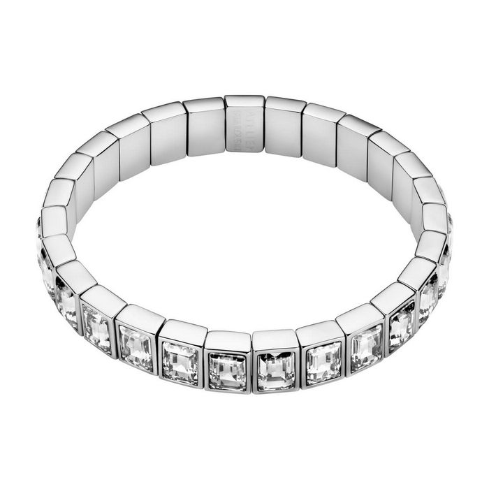 swarovski bracciale rigido fluid grigio placcatura palladio 5455646