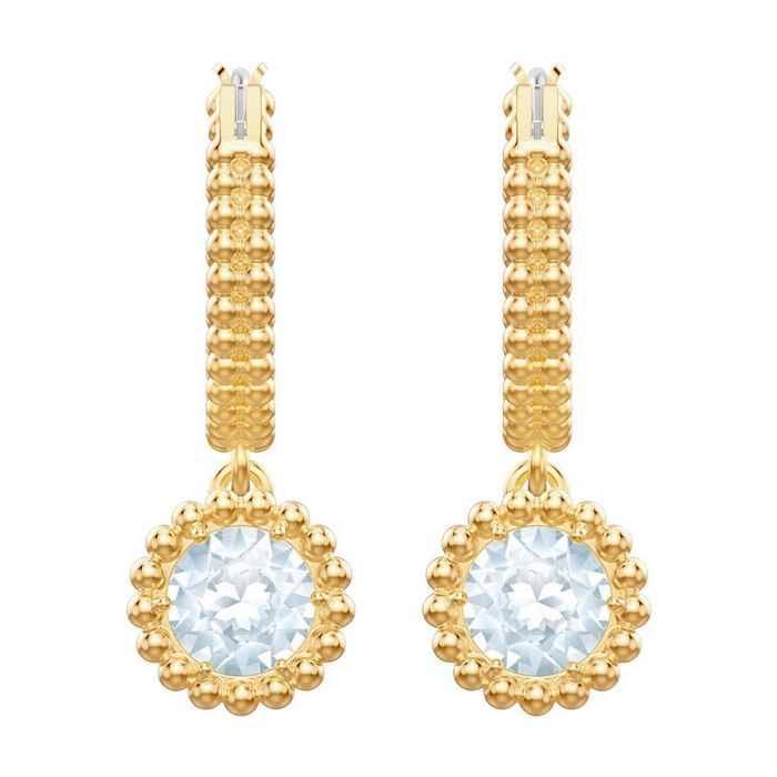 swarovski orecchini oxygen bianco placcatura oro 5456652