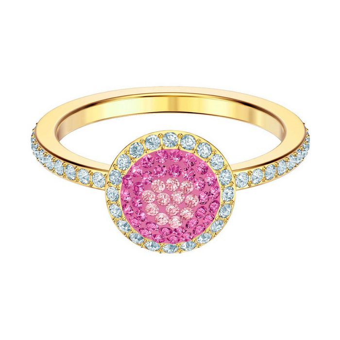swarovski anello no regrets multicolore placcatura oro 5457494