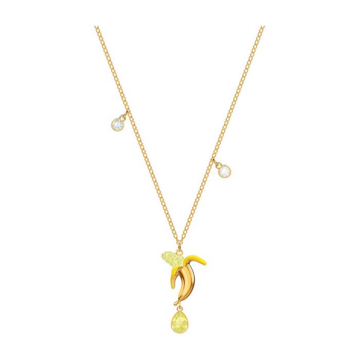 swarovski pendente no regrets banana multicolore placcatura oro 5457504