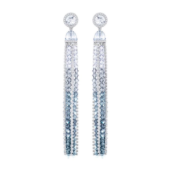 swarovski orecchini a clip ocean view multicolore placcatura rodio 5457523