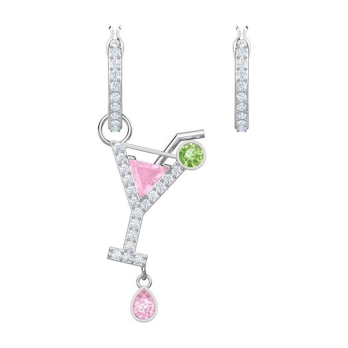 swarovski orecchini no regrets cocktail multicolore placcatura rodio 5457661