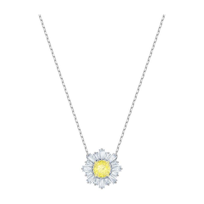 swarovski pendente sunshine giallo placcatura rodio 5459588