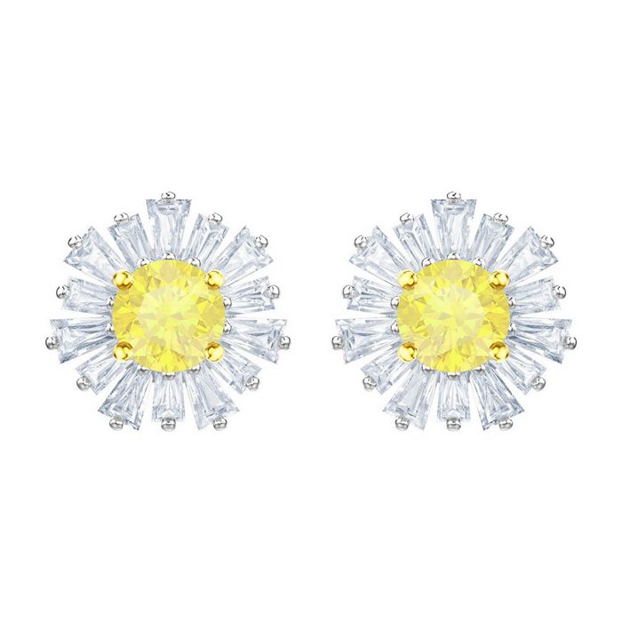 swarovski orecchini sunshine, bianco, placcatura rodio 5459591