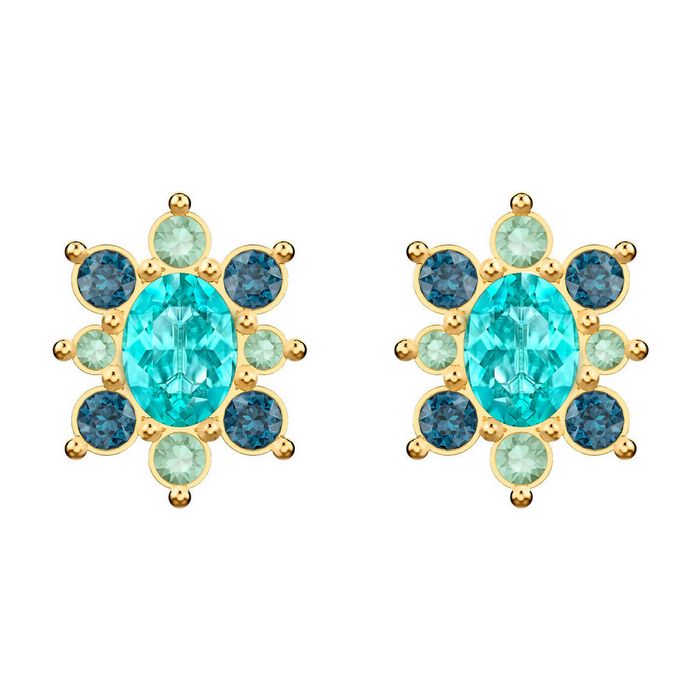 Orecchini Lucky Goddess, multicolore, placcatura oro