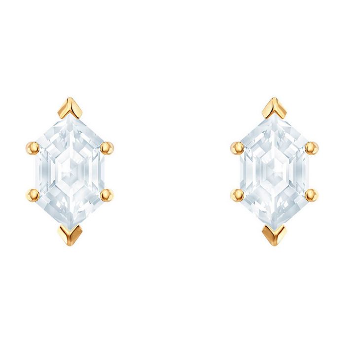 swarovski orecchini oz bianco placcatura oro 5467320