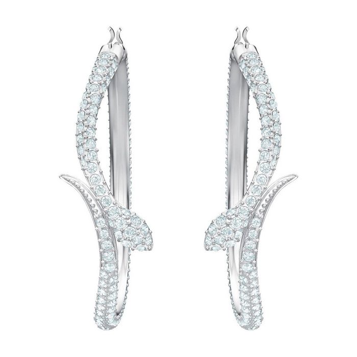 swarovski orecchini leslie bianco placcatura rodio 5468415