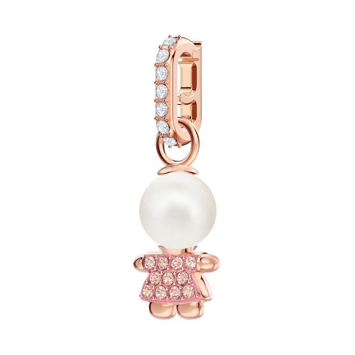 Swarovski Remix Collection Girl Charm, rosa, placcato oro rosa