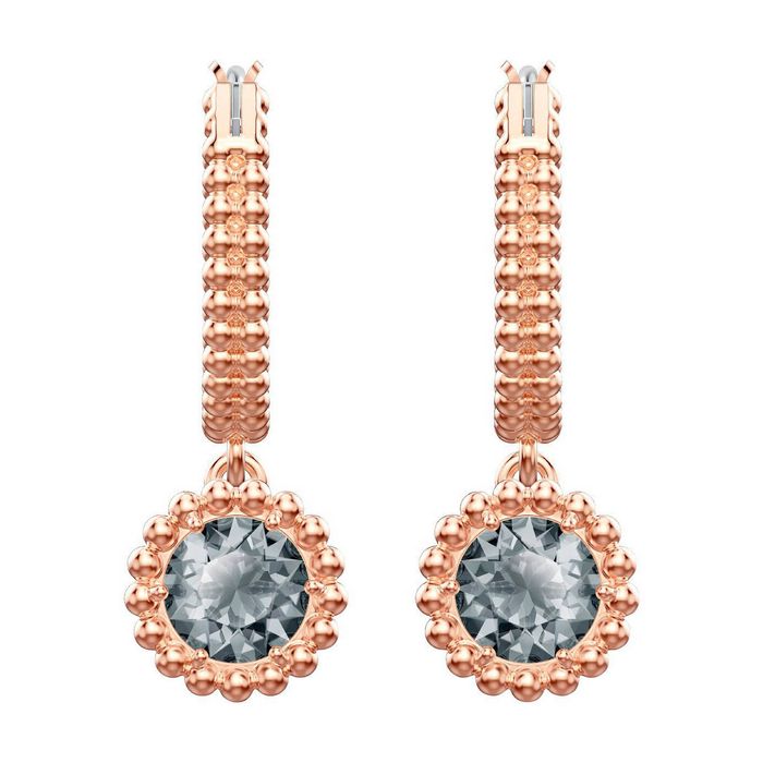 Orecchini Oxygen, grigio, placcato oro rosa