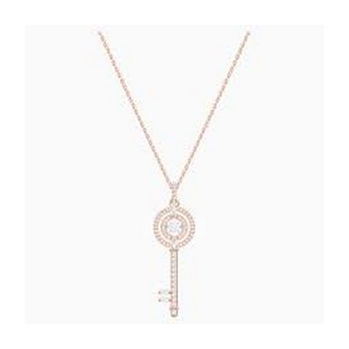 swarovski pendente sparkling dance key bianco placcato oro rosa 5469120