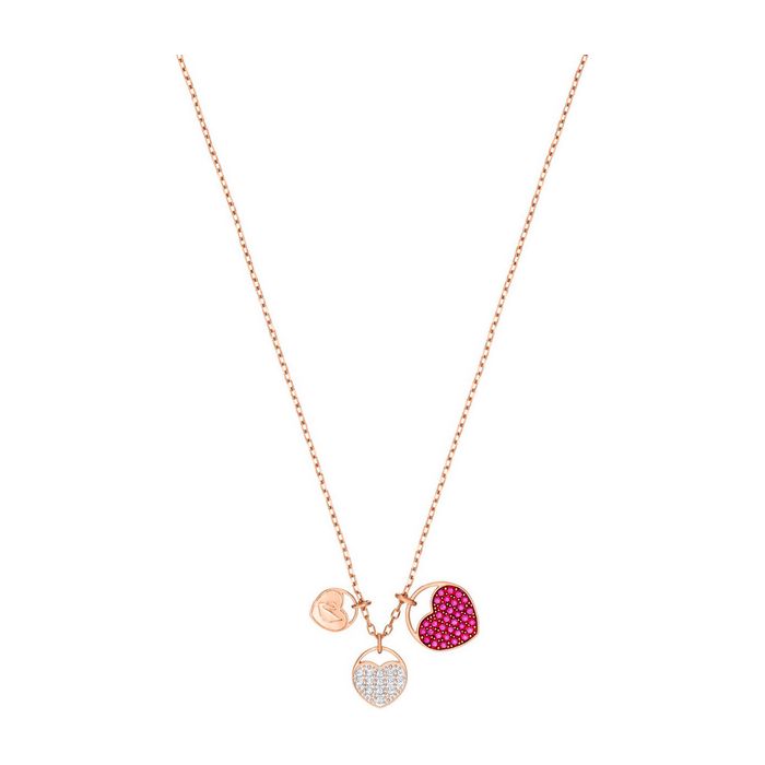 swarovski pendente ginger rosa placcato oro rosa 5472446