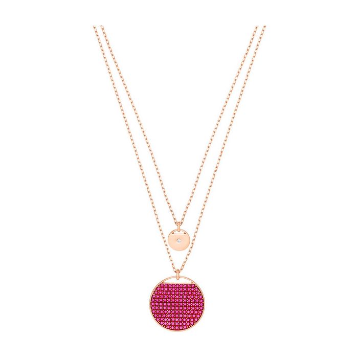 swarovski pendente ginger, rosa, placcato oro rosa 5472448