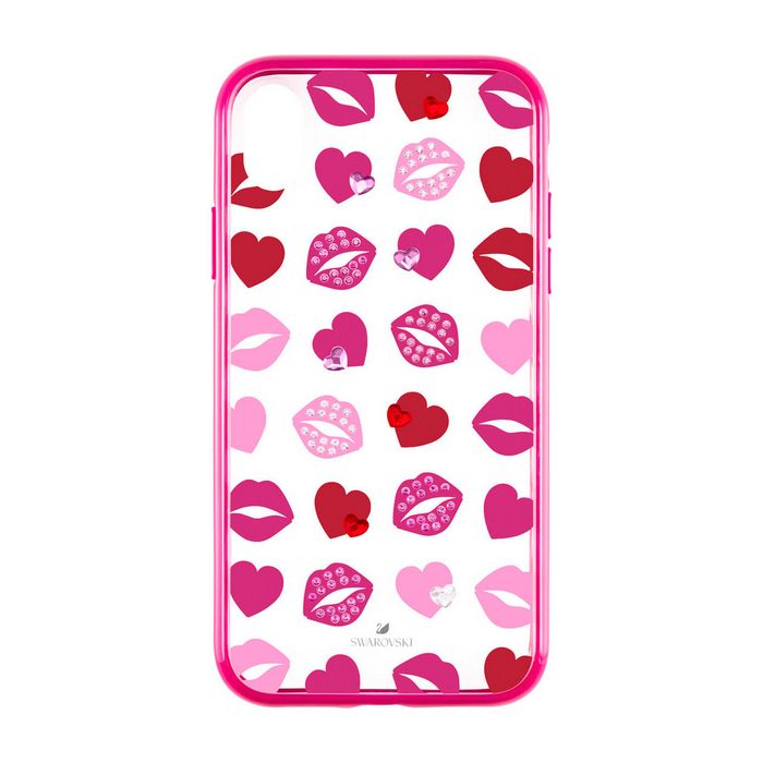 Swarovski Custodia per smartphone con bordi protettivi integrati Lovely, iPhone® XR, rosa