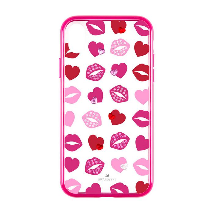 swarovski custodia per smartphone con bordi protettivi integrati lovely iphone® xs max rosa 5474736