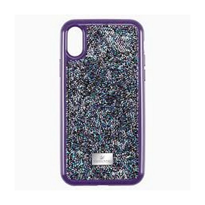 swarovski custodia per smartphone con bordi protettivi glam rock iphone® xs max viola 5478875