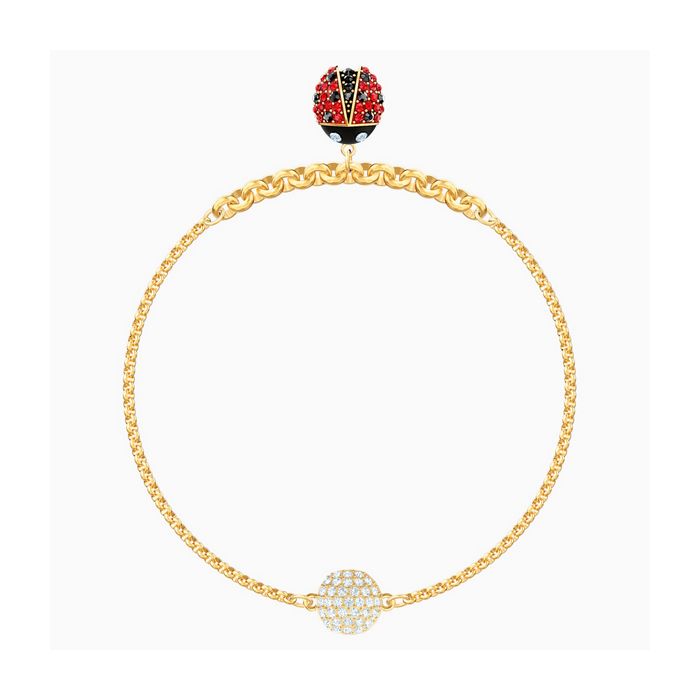 Swarovski Remix Collection Ladybug Strand, multicolore, placcatura oro