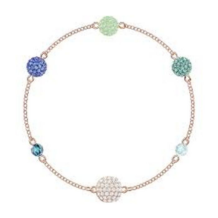 Swarovski Remix Collection Pop Strand, verde, placcato oro rosa