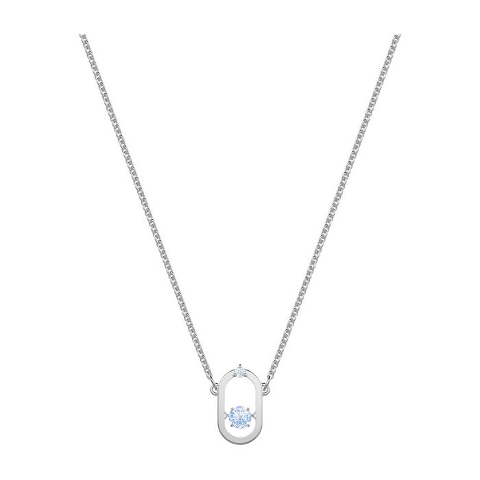 swarovski collana north azzurro placcatura rodio 5479118