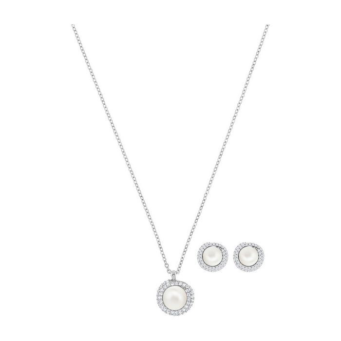 swarovski set originally bianco placcatura rodio 5479911