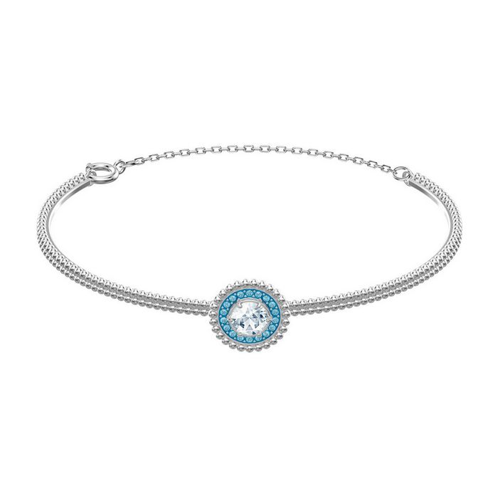 swarovski bracciale rigido oxygen verde placcatura rodio 5479935