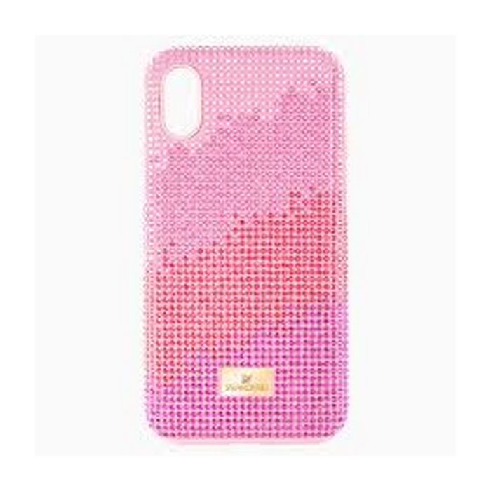 swarovski custodia per smartphone con bordi protettivi high love, iphone® xr, rosa 5481459