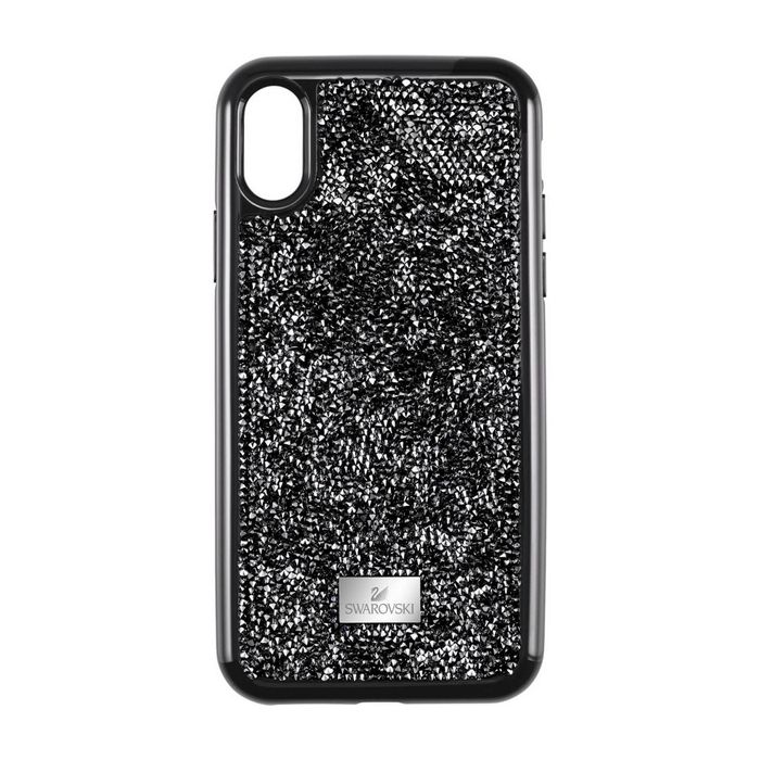 Swarovski Custodia per smartphone con bordi protettivi Glam Rock, iPhone® XR, nero