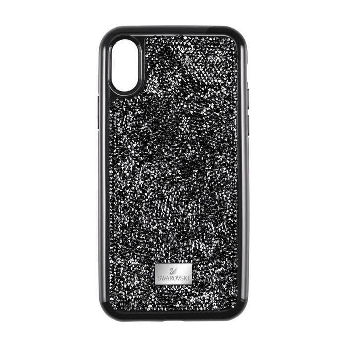 Custodia per smartphone con bordi protettivi Glam Rock, iPhone® XS Max, nero