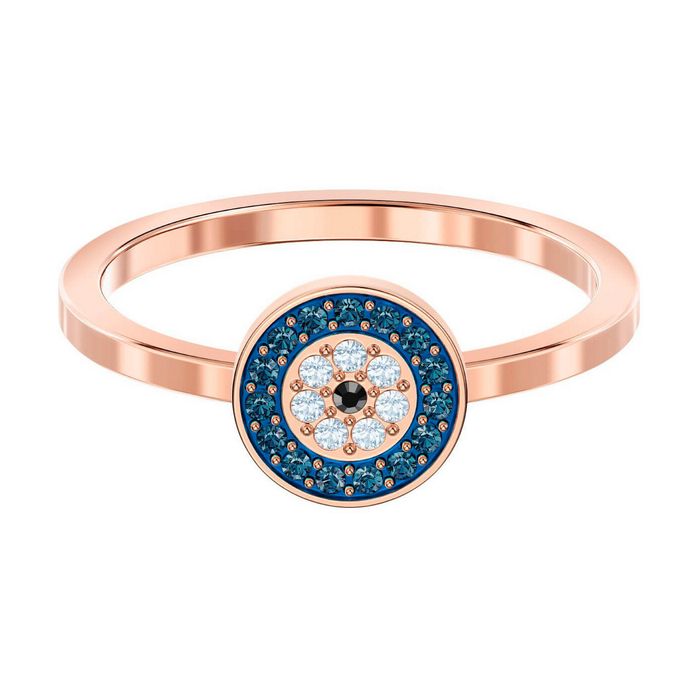swarovski anello luckily multicolore placcato oro rosa 5482495
