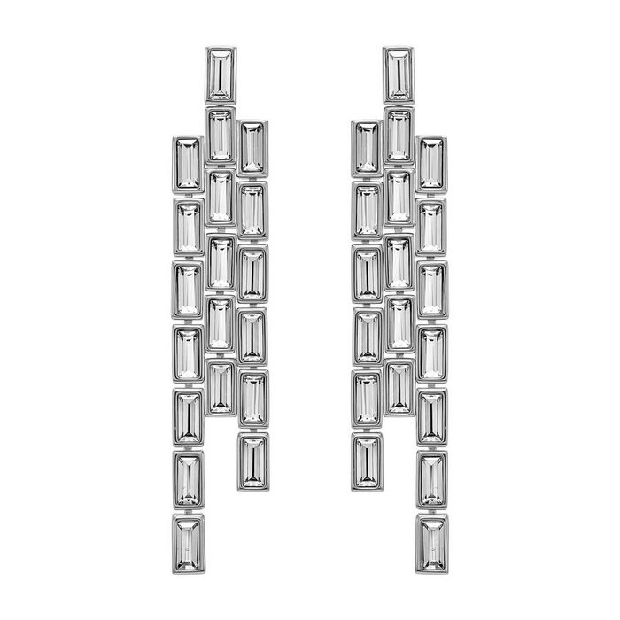 swarovski orecchini fluid azzurro grigio placcatura palladio 5483208