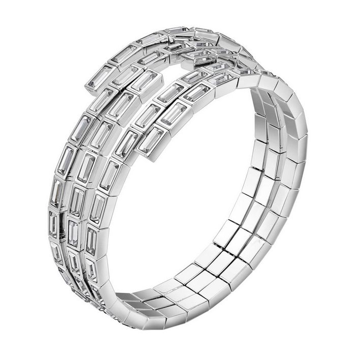 Bracciale da braccio Fluid Azzurro, grigio, placcatura palladio