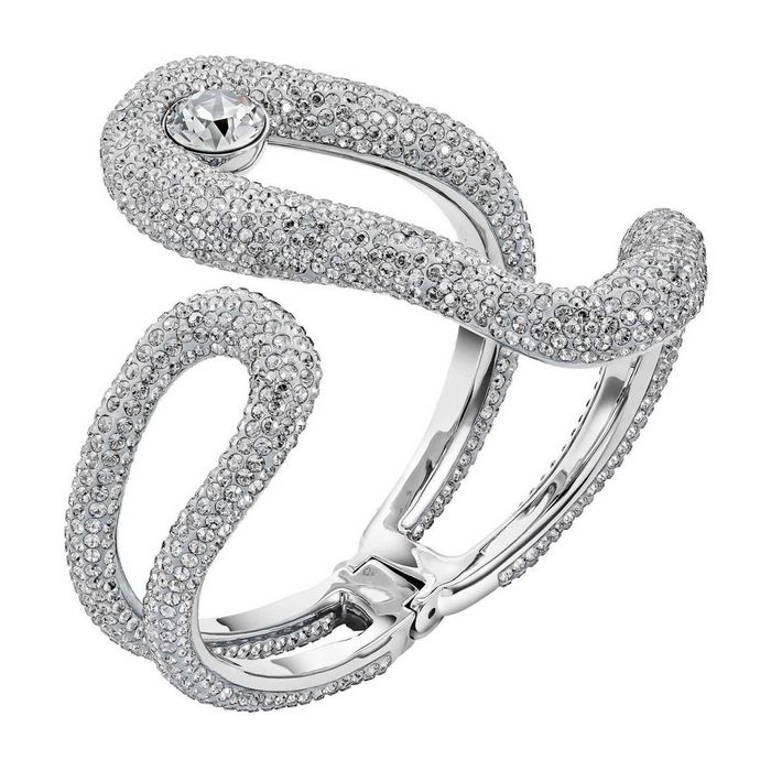 Bracciale rigido Tigris, grigio, placcatura palladio