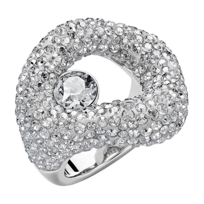 swarovski anello tigris grigio placcatura palladio 5483923